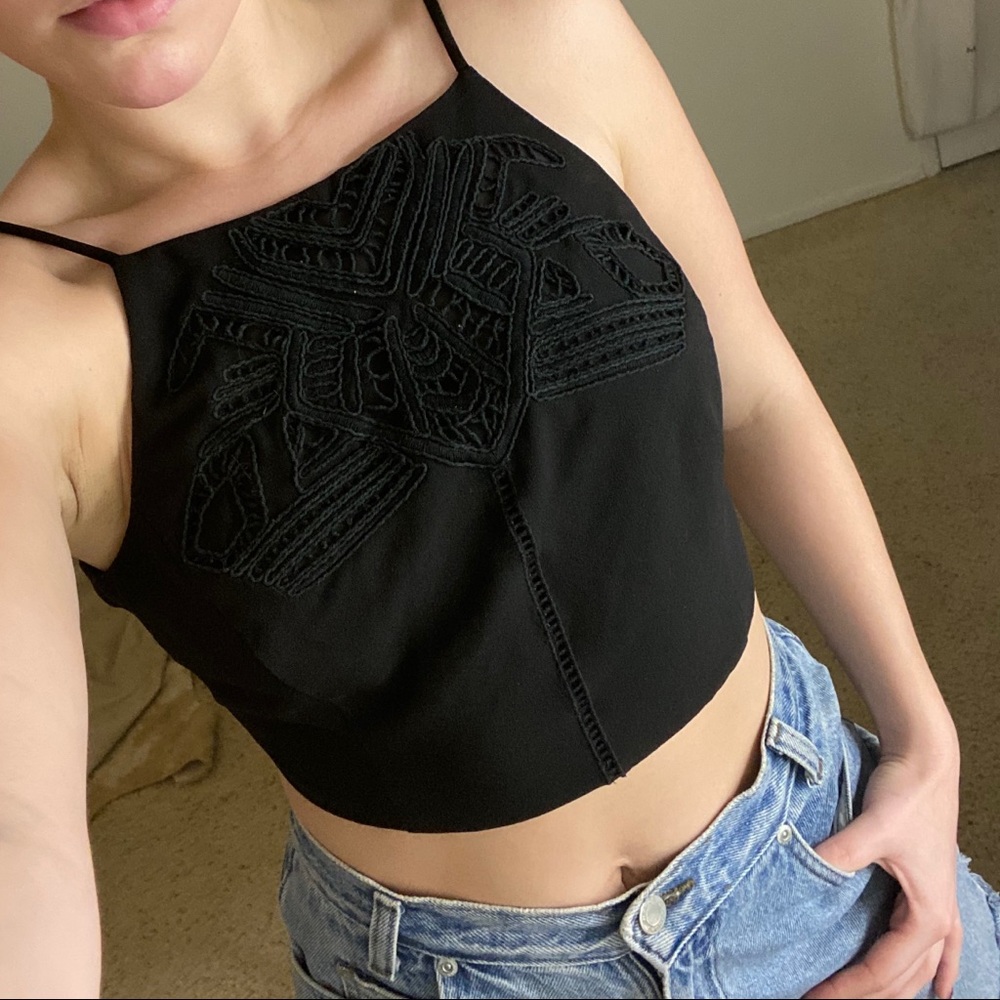 Black Silence + Noise Crop Top